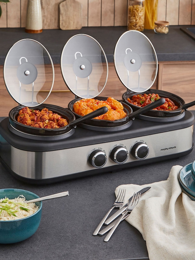 Morphy Richards TrioServe Three Pot 3.9L Slow Cooker - Image 4 of 4