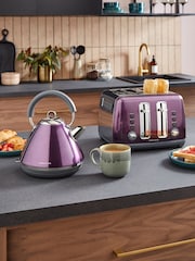 Morphy Richards Purple Accents Pyramid Kettle - Image 2 of 6
