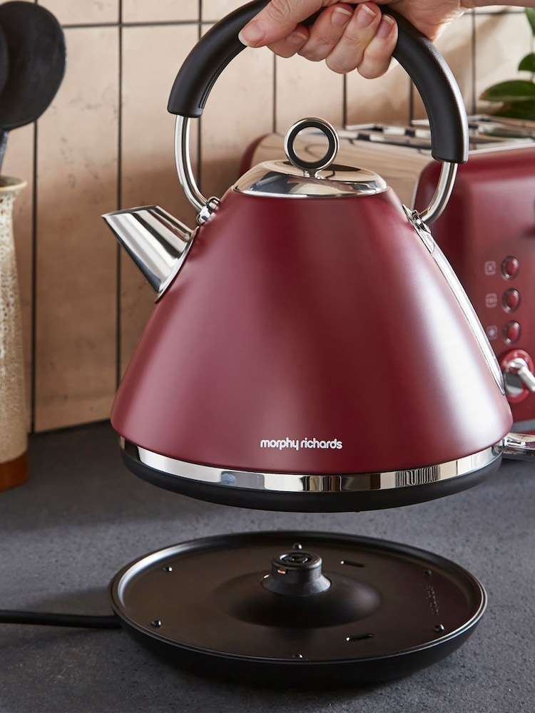 Morphy Richards Rhubarb Accents Pyramid Kettle - Image 4 of 4