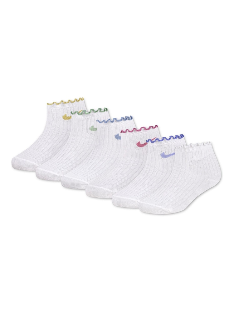 Nike Gold Nhg Lettuce Welt Ankle Socks 6 Pack - Image 1 of 3