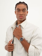 HUGO Navy Blue Gents Smooth Stainless Steel Bracelet Watch With Green Dial - Image 2 of 5