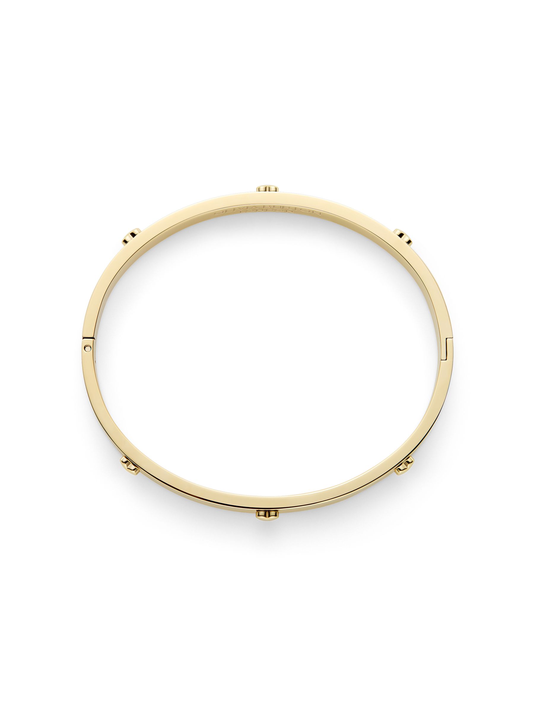 Olivia Burton Women's Gold Tone Mini Heart Ip Bangle