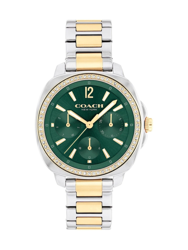 COACH Gold Two Tone Kitt  Stainless & IP Bracelet Watch - Image 1 of 4