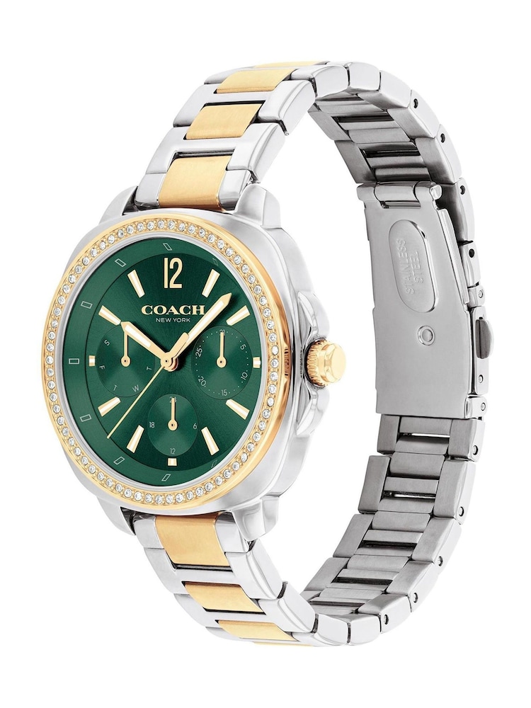 COACH Gold Two Tone Kitt  Stainless & IP Bracelet Watch - Image 2 of 4