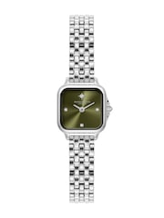 Olivia Burton Silver Tone 20mm Mini Grosvenor Stainless Steel Watch - Image 1 of 7