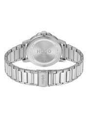 HUGO Green Gents Smooth Stainless Steel Bracelet Watch With Green Dial - Image 3 of 3