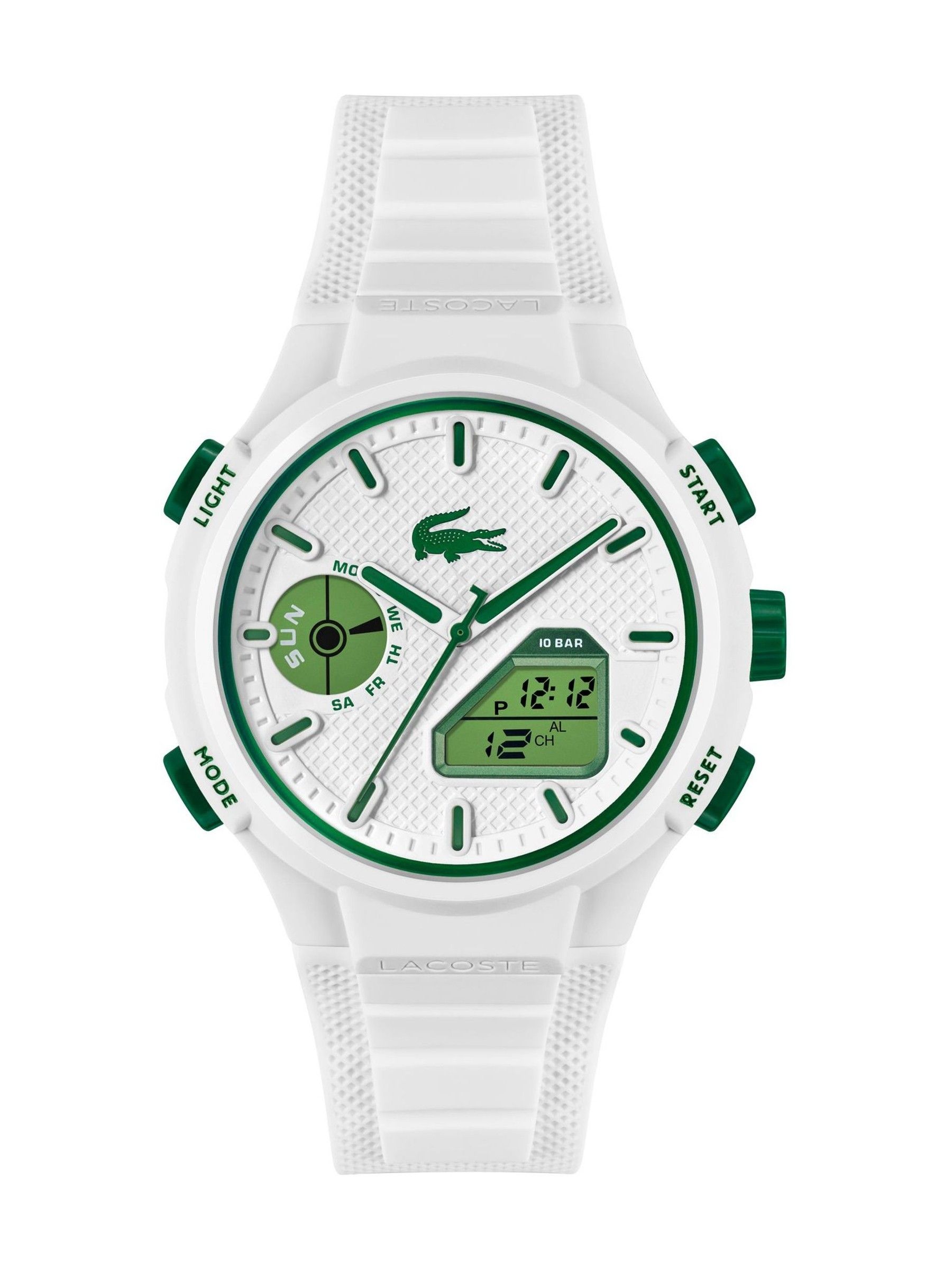 Lacoste Lc33 Mens 45Mm White Silicone Watch - Image 2