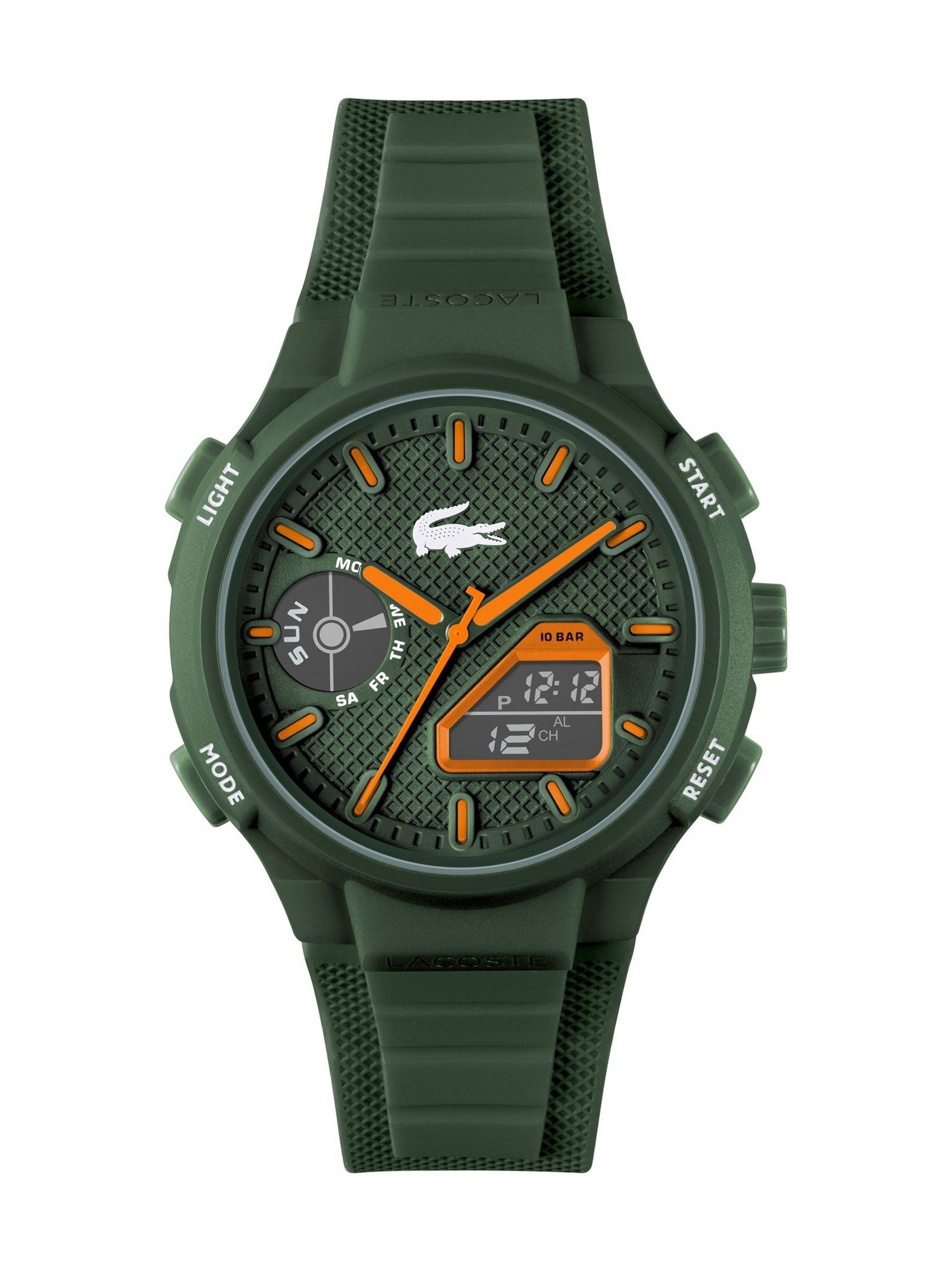 Lacoste Watch LC33 Collection Analog-Digital Multifunction Quartz Watch with Silicone Bracelet - Available for Men and Women - Image 4