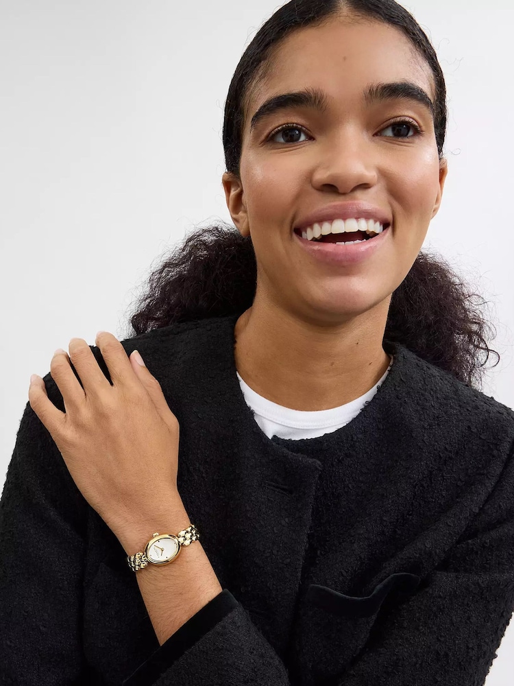 COACH Gold Tone Ladies Sammy 22mm Oval Watch - Image 4 of 4 COACH Gold Tone Ladies Sammy 22mm Oval Watch - Image 4 of 4