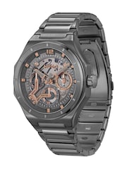 HUGO Grey Grail Skeleton IP Multifunction Bracelet Watch - Image 3 of 5