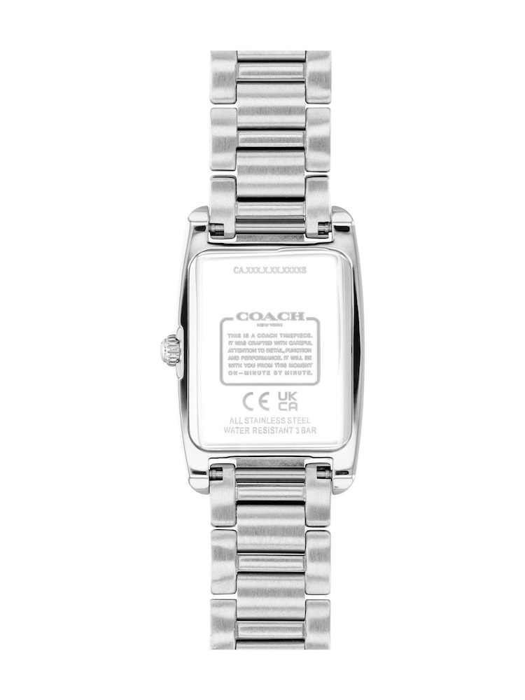 COACH Silver Tone Reese 20mm Stainless Steel Bracelet Watch - Image 2 of 4 COACH Silver Tone Reese 20mm Stainless Steel Bracelet Watch - Image 2 of 4