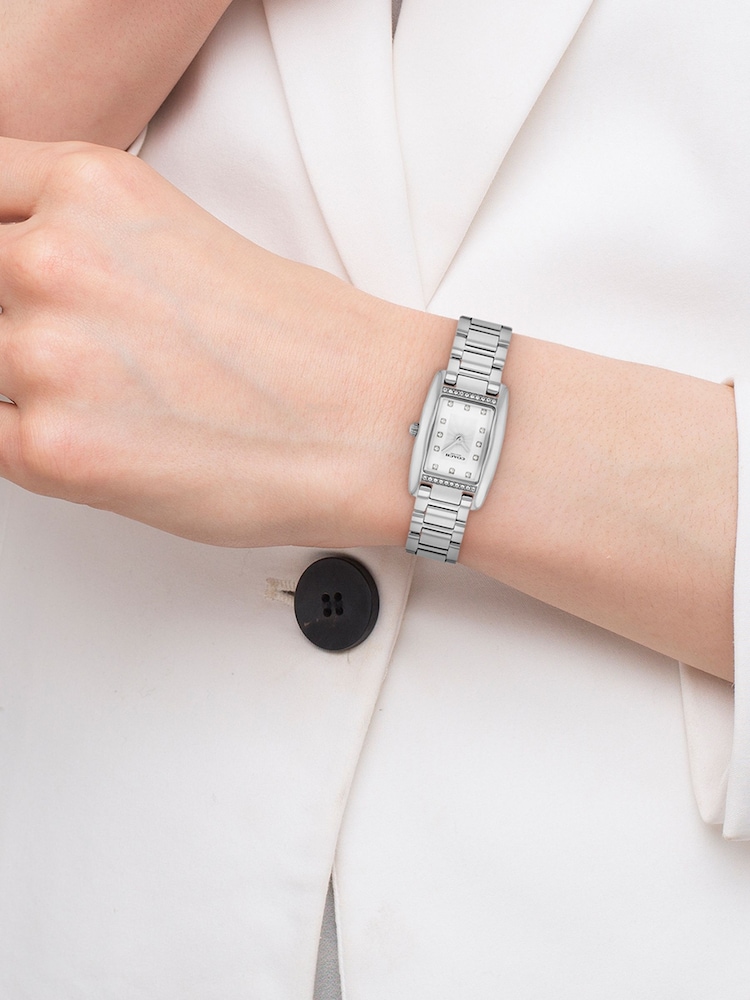 COACH Silver Tone Reese 20mm Stainless Steel Bracelet Watch - Image 4 of 4 COACH Silver Tone Reese 20mm Stainless Steel Bracelet Watch - Image 4 of 4