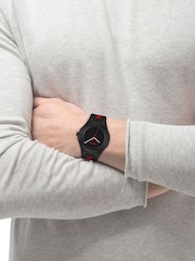 HUGO Black LIT Black Silicone Watch - Image 4 of 4