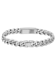 BOSS Silver Tone/Black Kassy Emblem Stainless Steel IP Pendant Bracelet - Image 3 of 6