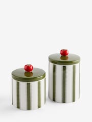 Lia Gold x Next Set of 2 Ceramic Tomato Storage Jars - Imagen 5 de 5
