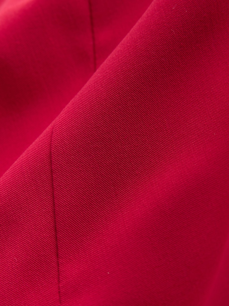 Rot - Plissierter Midirock - Bild 3 von 3