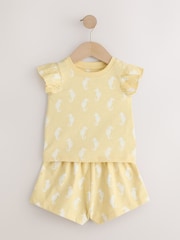 Blue/Yellow Shell Print Short Pyjamas 3 Pack (9mths-12yrs) - Image 11 of 14