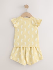Blue/Yellow Shell Print Short Pyjamas 3 Pack (9mths-12yrs) - Image 12 of 14