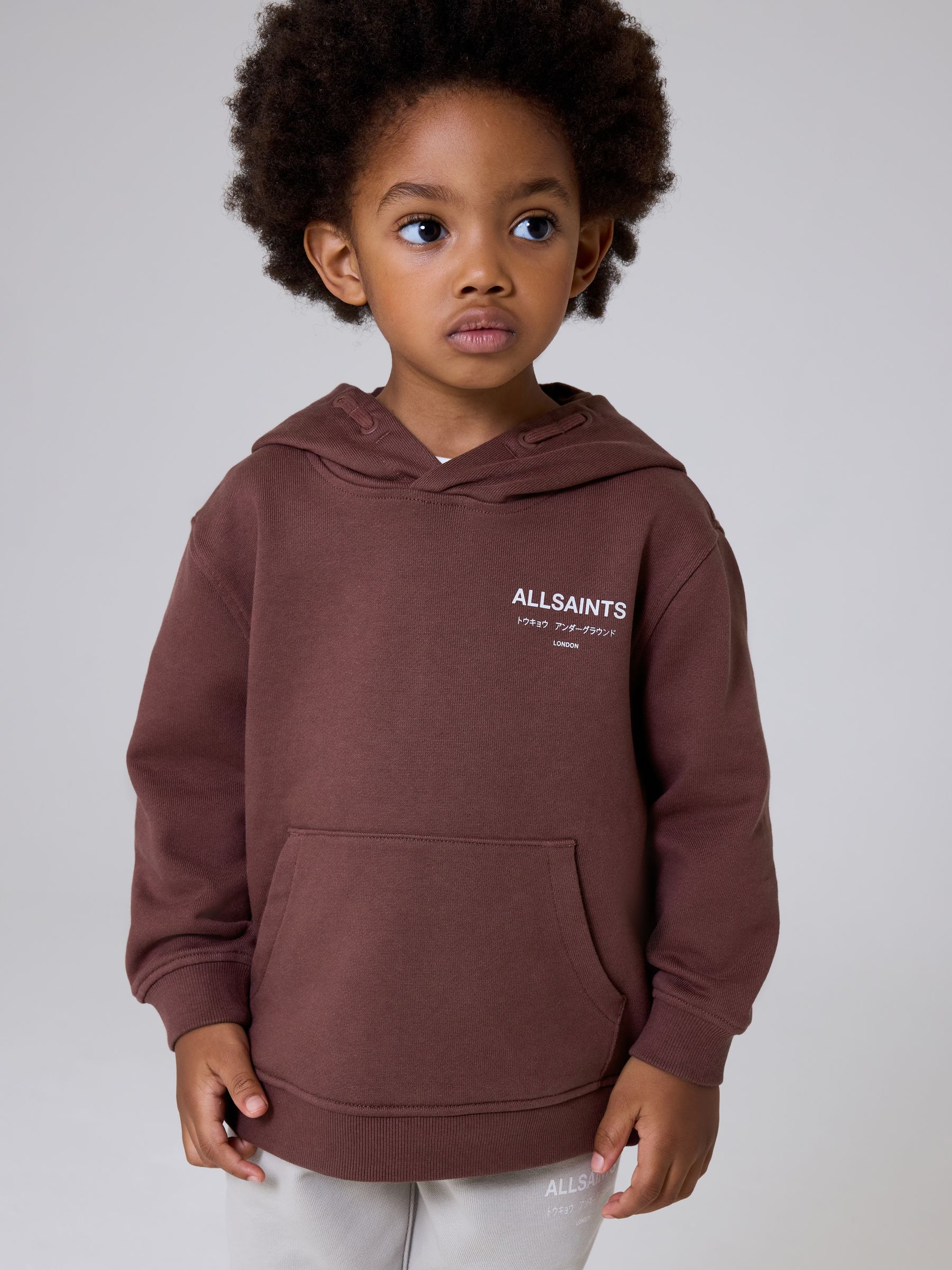 smALLSAINTS Light Blue Underground Oversized Younger Pullover Hoodie view 1