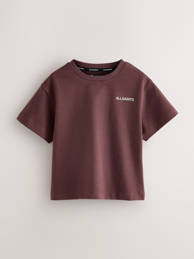 smALLSAINTS Multi Logo Crew Relaxed Younger 3 Pack T-Shirts - Image 2 of 7 smALLSAINTS Multi Logo Crew Relaxed Younger 3 Pack T-Shirts - Image 2 of 7