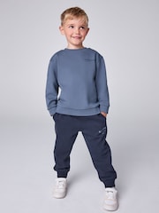 smALLSAINTS Blue Underground Oversized Younger Boys Sweatshirt and Joggers Set - Image 1 of 16