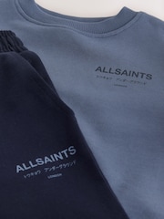 smALLSAINTS Blue Underground Oversized Younger Boys Sweatshirt and Joggers Set - Image 11 of 16