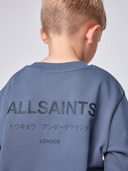 smALLSAINTS Blue Underground Oversized Younger Boys Sweatshirt and Joggers Set - Image 8 of 16
