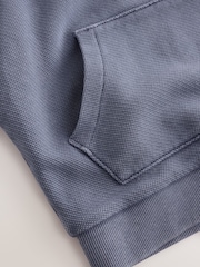 smALLSAINTS Textured Mid Blue Block Logo Washed Pullover Hoodie and Joggers Set - Image 13 of 15