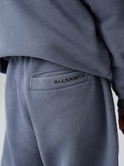 smALLSAINTS Textured Mid Blue Block Logo Washed Pullover Hoodie and Joggers Set - Image 6 of 15