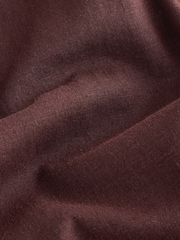 Chocolate Brown Stretch Linen Blend Culottes - Image 8 of 8