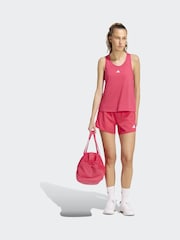 adidas Bright Pink Train Essentials Minimal Branding Racerback Tank Vest - Image 6 of 7
