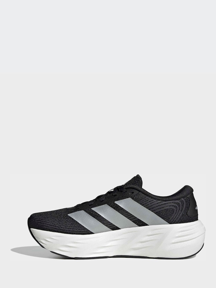 adidas Black/White Galaxy Wide Trainers - Image 2 of 10 adidas Black/White Galaxy Wide Trainers - Image 2 of 10