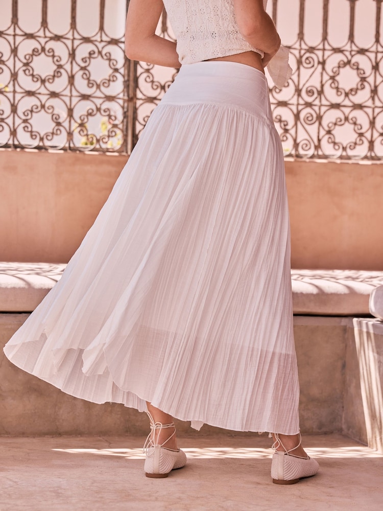 सेतो - Textured Midi Skirt - 4मध्ये 4 तस्बिर