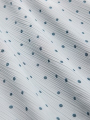 Light Blue Spot Ruffle Midi Skirt - Image 3 of 3