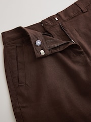 Schokoladenbraun - Linen Rich Mini Skirt - Bild 6 von 7