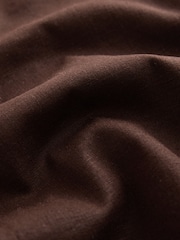 Schokoladenbraun - Linen Rich Mini Skirt - Bild 7 von 7