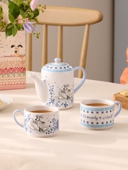 Cath Kidston Blue/White Wallace and Gromit Stackable Tea For Two - Image 3 of 8