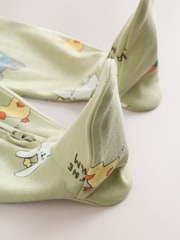 Yellow Farm Animals Two Way Zip Baby Sleepsuits 3 Pack (0mths-2yrs) - Image 11 of 14