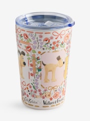Cath Kidston Orange/White Wallace and Gromit Travel Mug - Image 1 of 2