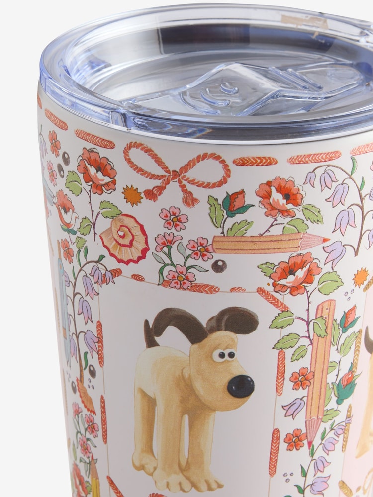 Cath Kidston Orange/White Wallace and Gromit Travel Mug - Image 2 of 2 Cath Kidston Orange/White Wallace and Gromit Travel Mug - Image 2 of 2