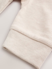 Neutral Sage Waffle Two Way Zip Baby Sleepsuits 4 Pack (0mths-3yrs) - Image 11 of 15