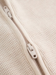 Neutral Sage Waffle Two Way Zip Baby Sleepsuits 4 Pack (0mths-3yrs) - Image 12 of 15