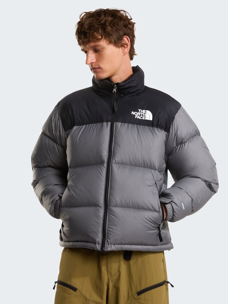 The North Face Grey The North Face 1996 Retro Nuptse Puffer Jacket - Image 1 of 6 The North Face Grey The North Face 1996 Retro Nuptse Puffer Jacket - Image 1 of 6