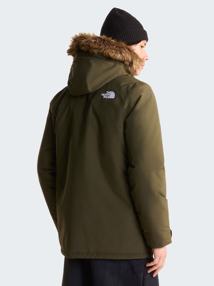 The North Face Green Zaneck Fur Hooded Jacket - Image 2 of 6 The North Face Green Zaneck Fur Hooded Jacket - Image 2 of 6