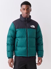 The North Face Green 1996 Retro Nuptse Puffer Coat - Image 1 of 5