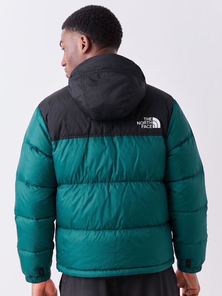 The North Face Green 1996 Retro Nuptse Puffer Coat - Image 2 of 5 The North Face Green 1996 Retro Nuptse Puffer Coat - Image 2 of 5