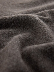 Neutral Relaxed Fit Cosy Crew Neck Jumper with Wool - Image 7 of 8