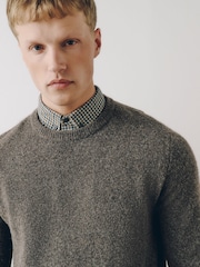 Neutral Mock Shirt Cosy Jumper - Image 1 of 6