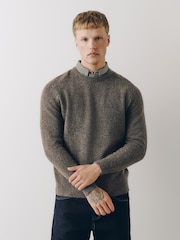 Neutral Mock Shirt Cosy Jumper - Image 2 of 6