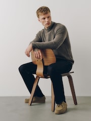 Neutral Mock Shirt Cosy Jumper - Image 5 of 6